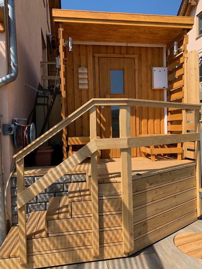 Romantische Ferienwohnung Mit Fantastischem Ausblick, Pool Und Gartensauna Jena Exterior foto